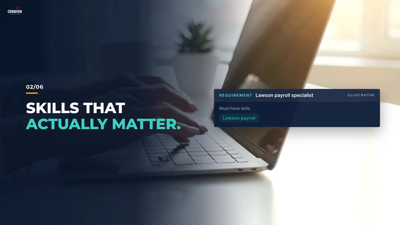 Video thumbnail for: IT staffing and ERP consultants, screened by senior specialists | Cendien