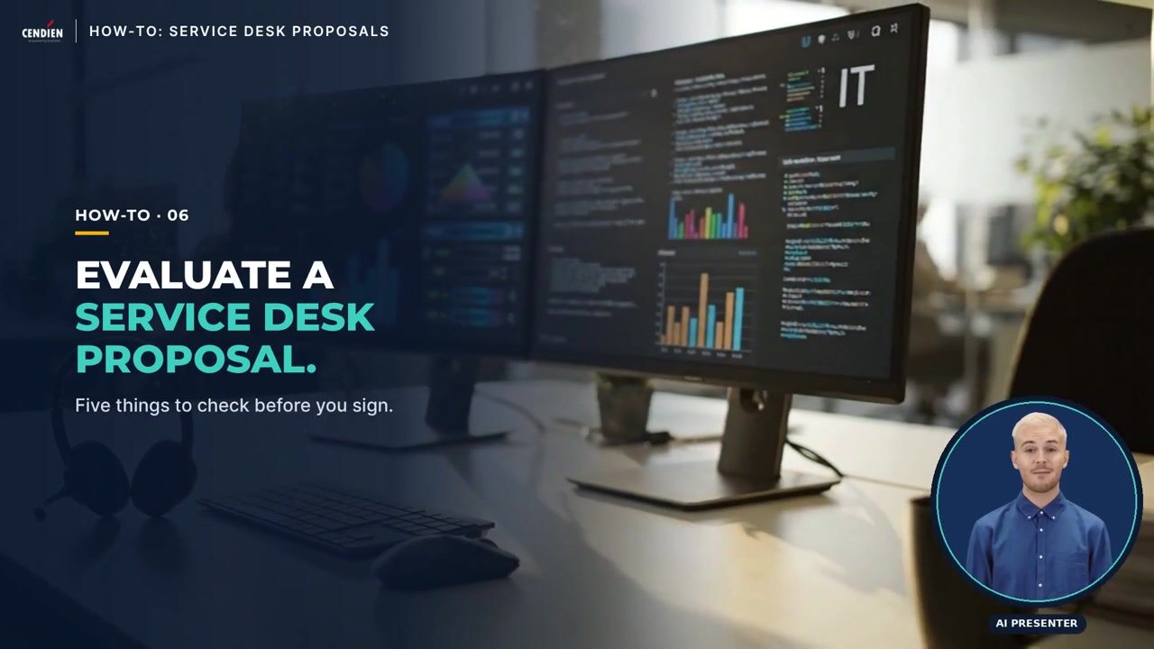 Video thumbnail for How to evaluate a managed service desk proposal
